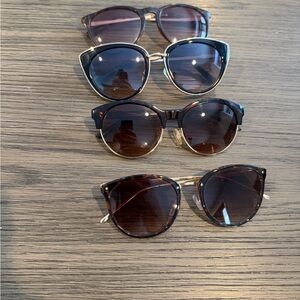 Stylish Brown Sunglasses Set